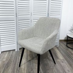 Стул BRANDY WZ2042-19 галечный серый фактурный велюр/ черный каркас М-City в Чайковском - chaykovskiy.mebel24.online | фото 5