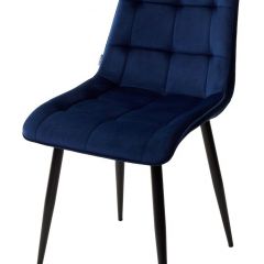 Стул CHIC BLUVEL-86 NAVY BLUE / черный каркас М-City в Чайковском - chaykovskiy.mebel24.online | фото