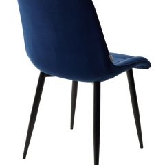 Стул CHIC BLUVEL-86 NAVY BLUE / черный каркас М-City в Чайковском - chaykovskiy.mebel24.online | фото 3