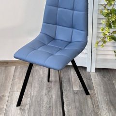 Стул CHILLI-Q SQUARE Oracul 795 Синий, экокожа PU / черный каркас, М-City в Чайковском - chaykovskiy.mebel24.online | фото 4