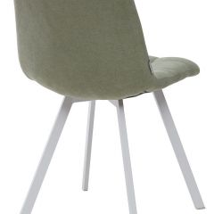 Стул CHILLI SQUARE UF860-11B мятный, ткань/ белый каркас М-City в Чайковском - chaykovskiy.mebel24.online | фото 2