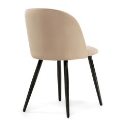 Стул на металлокаркасе Gabi 1 dark beige / black в Чайковском - chaykovskiy.mebel24.online | фото 3