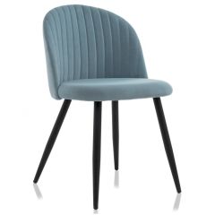 Стул на металлокаркасе Gabi 1 light blue / black в Чайковском - chaykovskiy.mebel24.online | фото 1