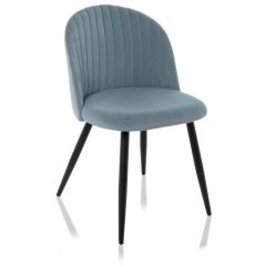 Стул на металлокаркасе Gabi 1 light blue / black в Чайковском - chaykovskiy.mebel24.online | фото 2