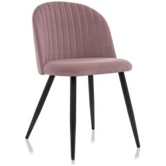 Стул на металлокаркасе Gabi 1 light purple / black в Чайковском - chaykovskiy.mebel24.online | фото