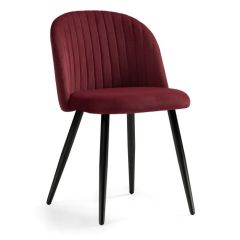 Стул на металлокаркасе Gabi 1 wine red / black в Чайковском - chaykovskiy.mebel24.online | фото