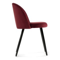 Стул на металлокаркасе Gabi 1 wine red / black в Чайковском - chaykovskiy.mebel24.online | фото 2