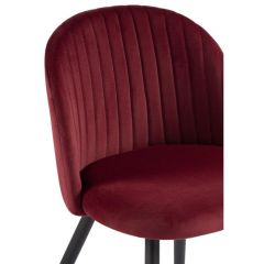 Стул на металлокаркасе Gabi 1 wine red / black в Чайковском - chaykovskiy.mebel24.online | фото 4