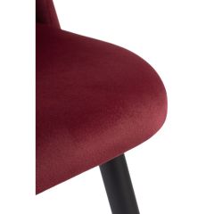 Стул на металлокаркасе Gabi 1 wine red / black в Чайковском - chaykovskiy.mebel24.online | фото 5