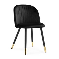 Стул на металлокаркасе Gabi black / black / gold в Чайковском - chaykovskiy.mebel24.online | фото 1