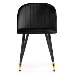 Стул на металлокаркасе Gabi black / black / gold в Чайковском - chaykovskiy.mebel24.online | фото 2