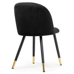 Стул на металлокаркасе Gabi black / black / gold в Чайковском - chaykovskiy.mebel24.online | фото 4