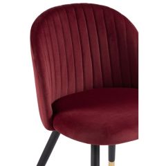 Стул на металлокаркасе Gabi wine red / black в Чайковском - chaykovskiy.mebel24.online | фото 5