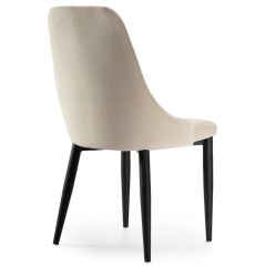 Стул на металлокаркасе Kora beige / black в Чайковском - chaykovskiy.mebel24.online | фото 4