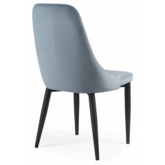 Стул на металлокаркасе Kora light blue / black в Чайковском - chaykovskiy.mebel24.online | фото 4