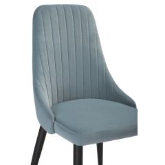 Стул на металлокаркасе Kora light blue / black в Чайковском - chaykovskiy.mebel24.online | фото 5