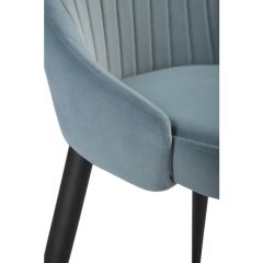 Стул на металлокаркасе Kora light blue / black в Чайковском - chaykovskiy.mebel24.online | фото 6