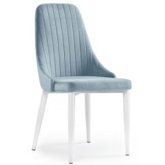 Стул на металлокаркасе Kora light blue / white в Чайковском - chaykovskiy.mebel24.online | фото