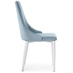 Стул на металлокаркасе Kora light blue / white в Чайковском - chaykovskiy.mebel24.online | фото 3