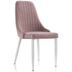 Стул на металлокаркасе Kora white / light purple в Чайковском - chaykovskiy.mebel24.online | фото