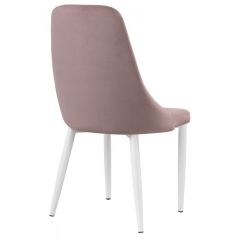 Стул на металлокаркасе Kora white / light purple в Чайковском - chaykovskiy.mebel24.online | фото 4