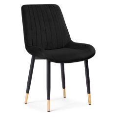 Стул на металлокаркасе Seda 1 black / gold / black в Чайковском - chaykovskiy.mebel24.online | фото 1