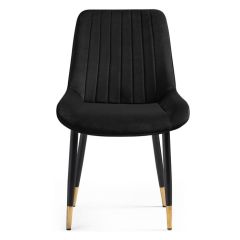 Стул на металлокаркасе Seda 1 black / gold / black в Чайковском - chaykovskiy.mebel24.online | фото 2