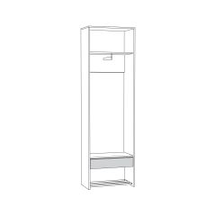 Трувор Шкаф для одежды 13.328.02 в Чайковском - chaykovskiy.mebel24.online | фото 2