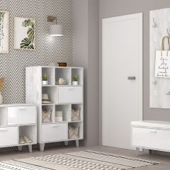 Вешалка с зеркалом Эго ВЗ-1 Бетон светлый в Чайковском - chaykovskiy.mebel24.online | фото 3