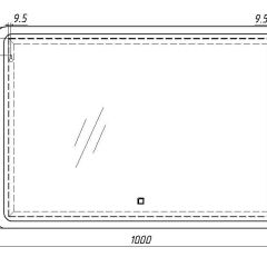 Зеркало Dream 100 alum с подсветкой Sansa (SD1024Z) в Чайковском - chaykovskiy.mebel24.online | фото 7