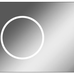 Зеркало Eclipse 90 black с подсветкой Sansa (SE1031Z) в Чайковском - chaykovskiy.mebel24.online | фото