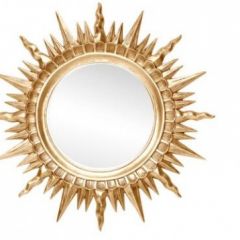 Зеркало круглое золото (1810(1) в Чайковском - chaykovskiy.mebel24.online | фото