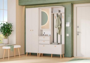 АФИНА Прихожая (модульная) кашемир серый в Чайковском - chaykovskiy.mebel24.online | фото 1