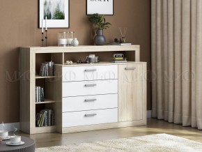 Ангара Комод (Белый глянец/Сонома) в Чайковском - chaykovskiy.mebel24.online | фото 2