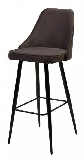 Барный стул NEPAL-BAR ГРАФИТ #14, велюр/ черный каркас (H=78cm) М-City в Чайковском - chaykovskiy.mebel24.online | фото 1