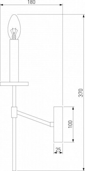 Бра Eurosvet Anders 60142/1 хром в Чайковском - chaykovskiy.mebel24.online | фото 2