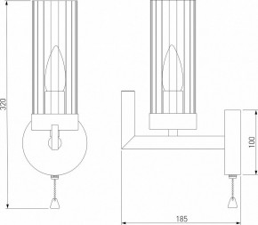 Бра Eurosvet Arganie 60133/1 латунь в Чайковском - chaykovskiy.mebel24.online | фото 3
