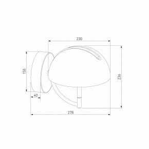 Бра Eurosvet Emisfero 50083/1 LED золото в Чайковском - chaykovskiy.mebel24.online | фото 3
