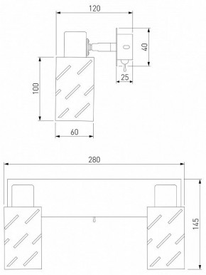 Бра Eurosvet Fente 20090/2 белый/хром в Чайковском - chaykovskiy.mebel24.online | фото 5