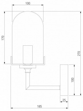 Бра Eurosvet Pluto 60156/1 хром в Чайковском - chaykovskiy.mebel24.online | фото 2