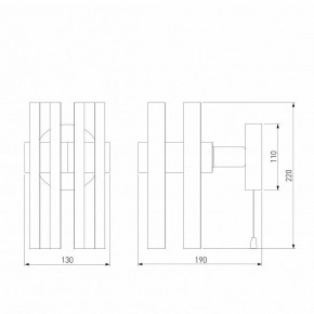 Бра Eurosvet Spada 70116/1 черный в Чайковском - chaykovskiy.mebel24.online | фото 4