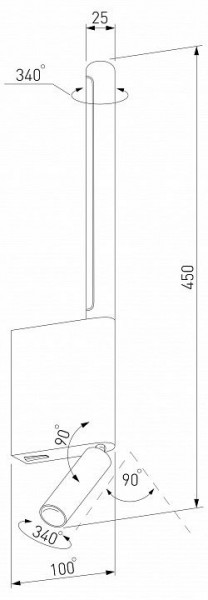 Бра с подсветкой Elektrostandard Sarca a066400 в Чайковском - chaykovskiy.mebel24.online | фото 5