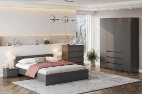 ДЕНВЕР Шкаф четырехстворчатый (Графит серый) в Чайковском - chaykovskiy.mebel24.online | фото 3