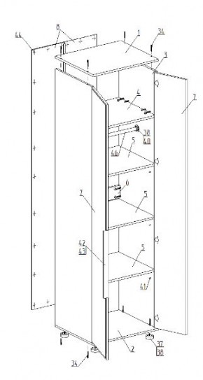 Детская "Лео" (модульная) в Чайковском - chaykovskiy.mebel24.online | фото 9