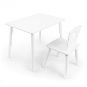 Детский комплект стол и стул «Звезда» Rolti Baby (белый/белый, массив березы/мдф) в Чайковском - chaykovskiy.mebel24.online | фото 1