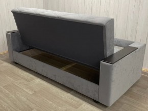 Диван Престиж-15 (НПБ+МДФ) велюр Sensey silver в Чайковском - chaykovskiy.mebel24.online | фото 4