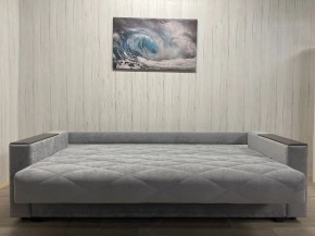 Диван Престиж-15 (НПБ+МДФ) велюр Sensey silver в Чайковском - chaykovskiy.mebel24.online | фото 5