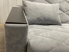 Диван Престиж-15 (НПБ+МДФ) велюр Sensey silver в Чайковском - chaykovskiy.mebel24.online | фото 6