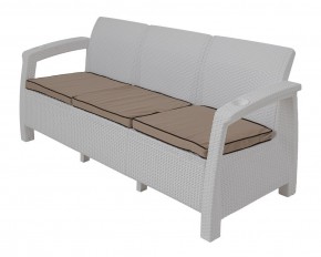 Диван Yalta Premium Sofa 3 Set (Ялта) белый (+подушки под спину) в Чайковском - chaykovskiy.mebel24.online | фото