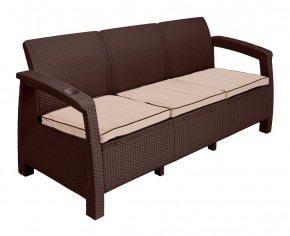 Диван Yalta Premium Sofa 3 Set (Ялта) шоколадный (+подушки под спину) в Чайковском - chaykovskiy.mebel24.online | фото 2
